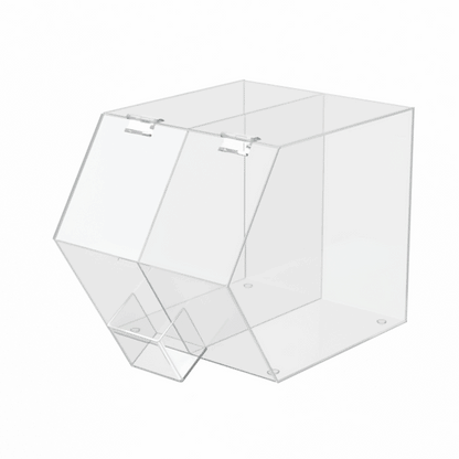 Candy and Topping Storage Bin Double Compartment with Scoop Caddy