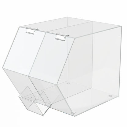 Candy and Topping Storage Bin Double Compartment with Scoop Caddy