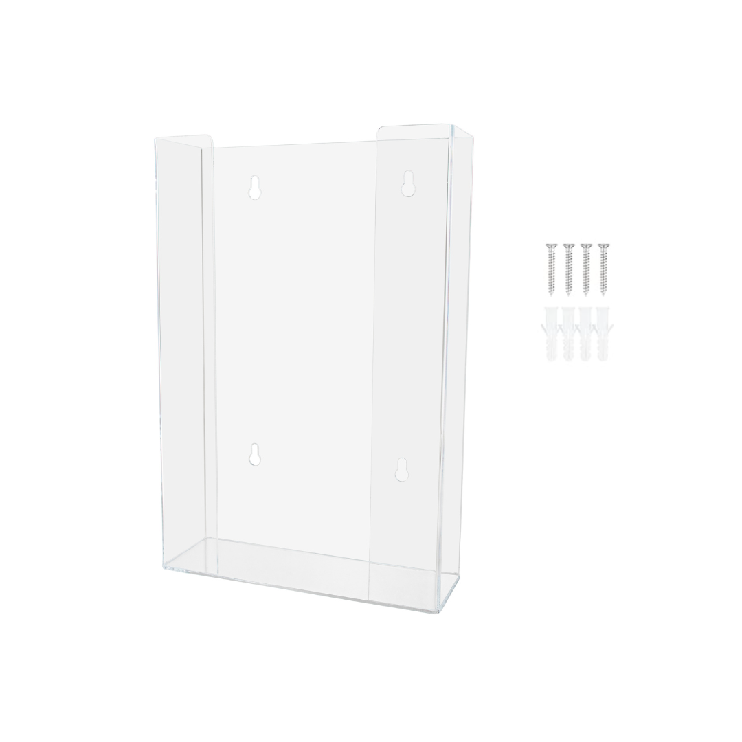 Wall Mount Acrylic Glove Box Holder