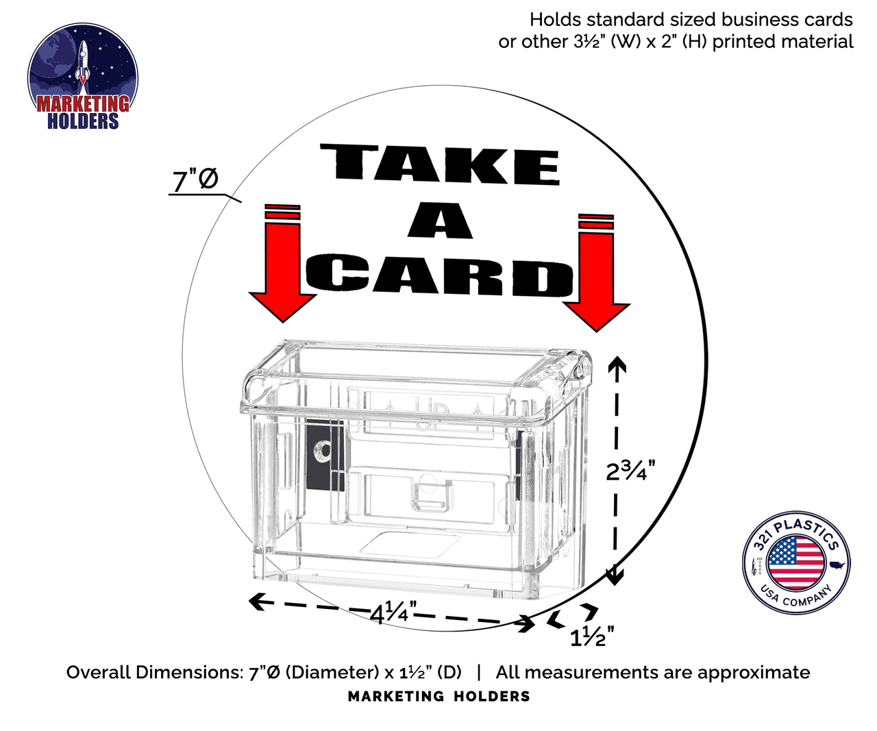 Grab A Card Magnetic Outdoor Vehicle Business Card Holder