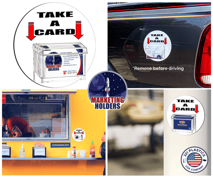 Grab A Card Magnetic Outdoor Vehicle Business Card Holder
