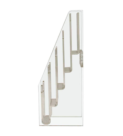Side View of Clear Business Gift Card Stand for Walls or Tables