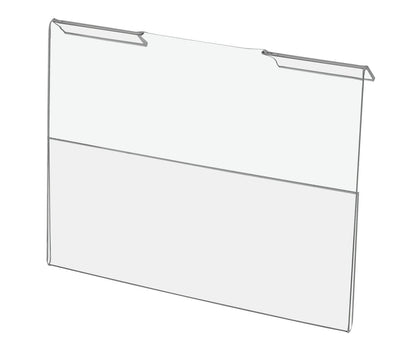 7"W x 5.5"H Gridwall Sign Display Office Retail Literature Sleeve