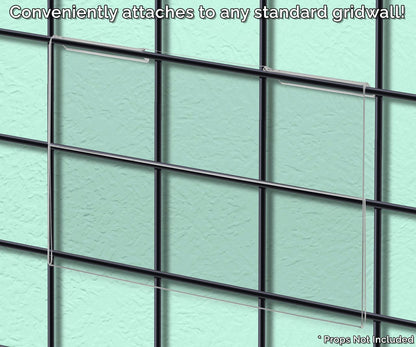 7"W x 5"H Gridwall Sign Display Retail Office Literature Sleeve