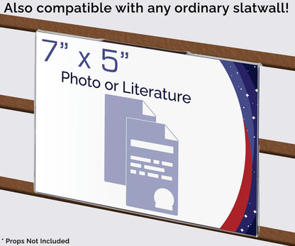 7"W x 5"H Gridwall Sign Display Retail Office Literature Sleeve