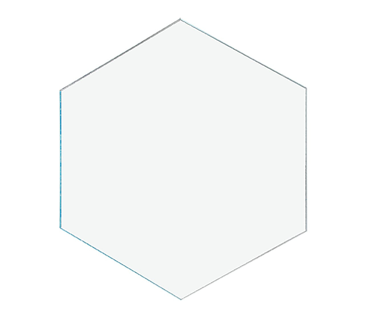 Clear Acrylic Hexagon Tiles 10 Pack 0.118" Thick