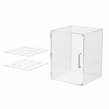 Enclosed Ice Cream Cone Case 12.25" x 13.25" x 16" with 2 Trays