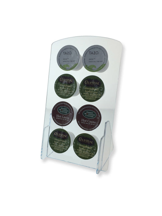 Coffee Pod Holder 8 Pocket Clear Countertop Organizer