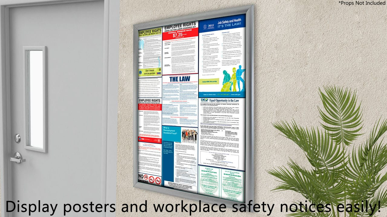 Twenty two inch by twenty eight inch Poster Frame on wall