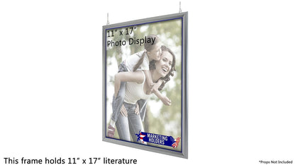 11" x 17" Graphic Frame Image Poster Display Hanging Signboard
