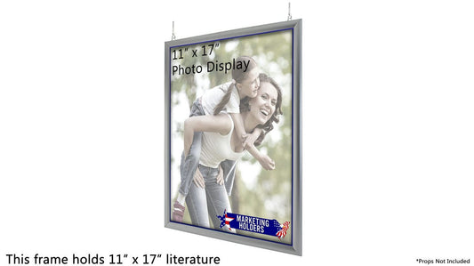 11" x 17" Graphic Frame Image Poster Display Hanging Signboard