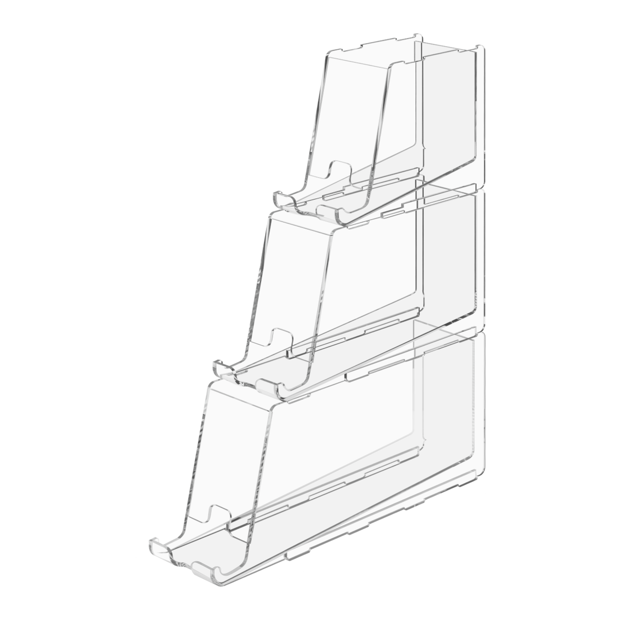 Stackable Lip Balm Holder Lipstick Makeup Storage Easy Reach Cutaway