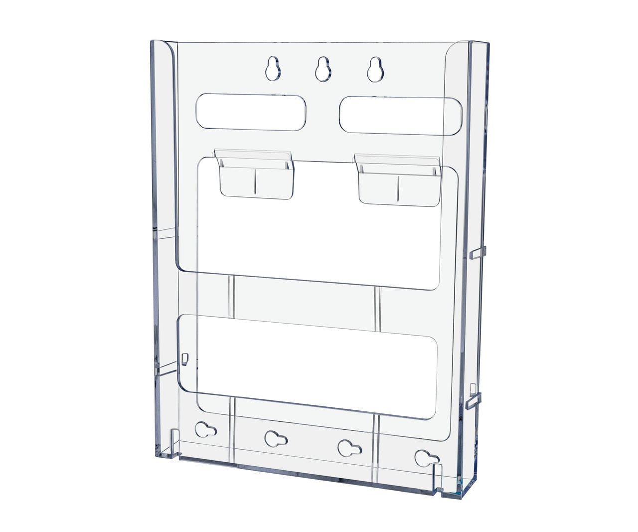 8.5"W Advertising Flyer Display Rack Interlocking Magazine Holder