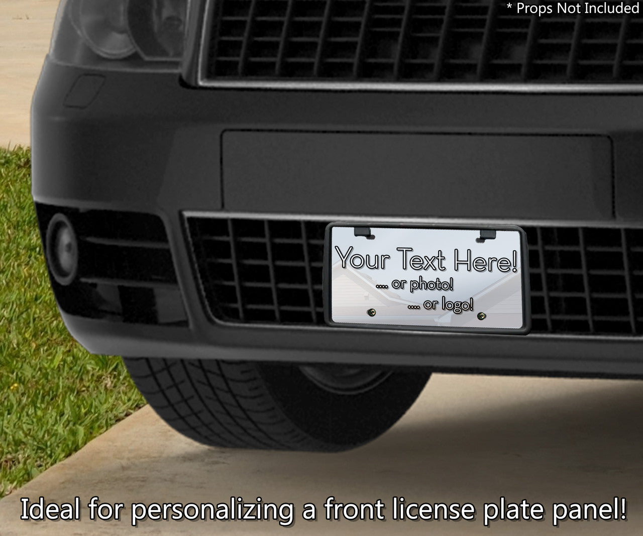 Blank Mirror License Plate Laser Cut Acrylic with 4 Holes