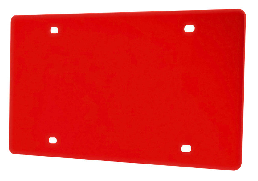 Blank License Plate Cover Laser Cut Acrylic with 4 Holes