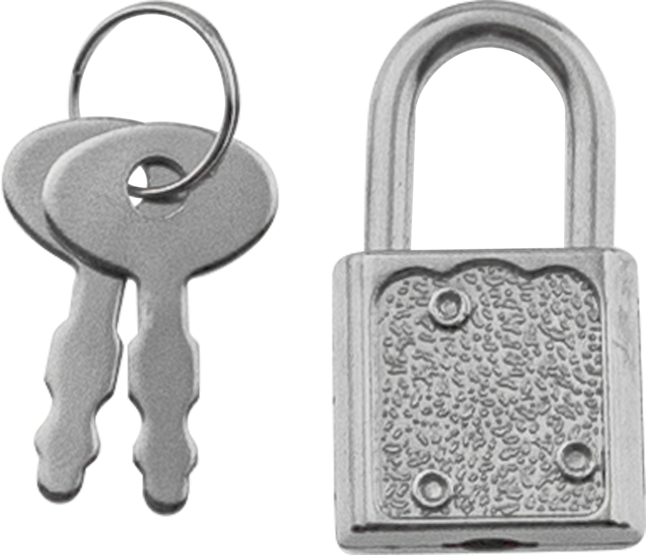 Silver Padlock and Keys