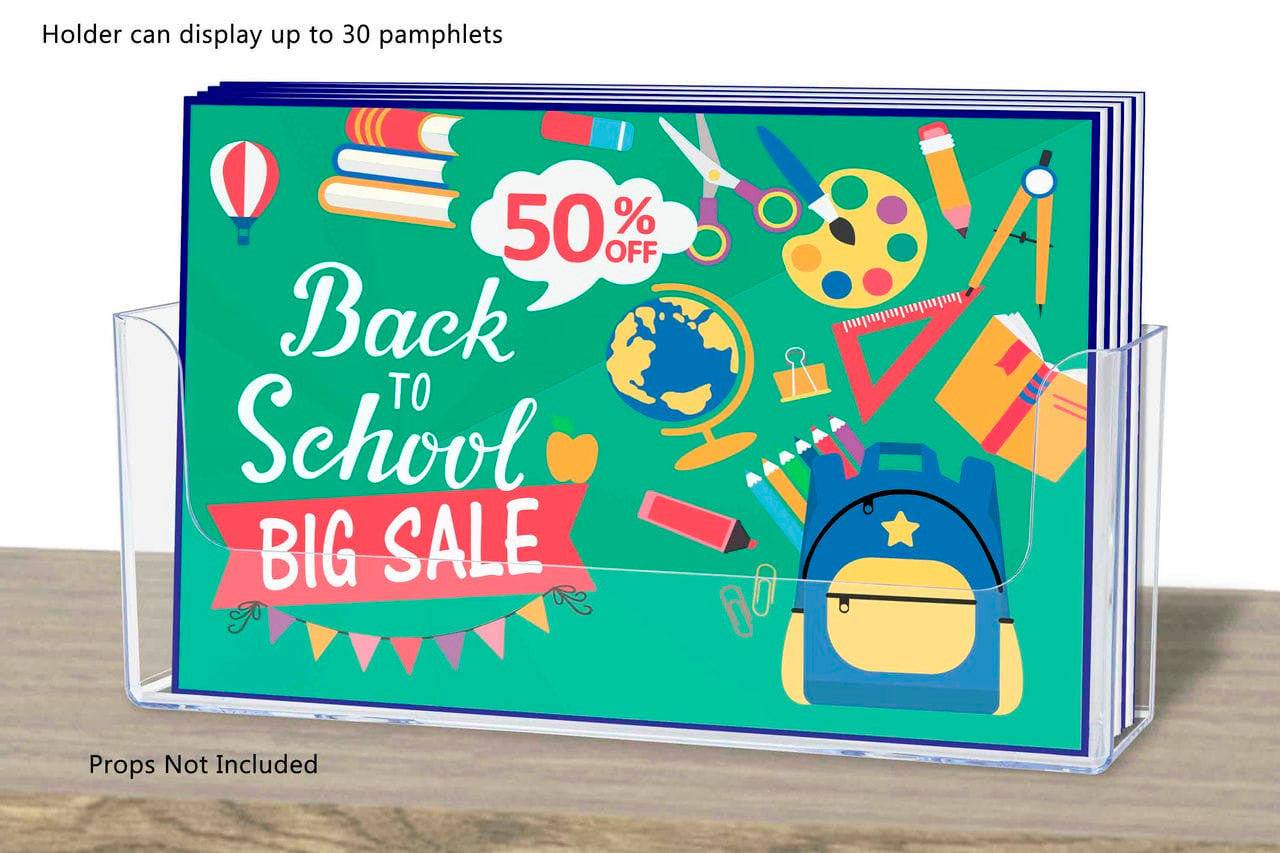 Eight And A Half Inch Wide Brochure Holder