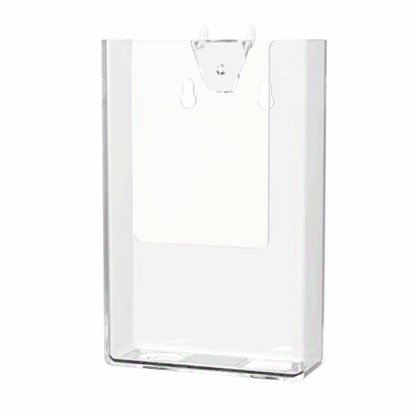 Pegboard 4" Trifold Brochure Holder Literature Display