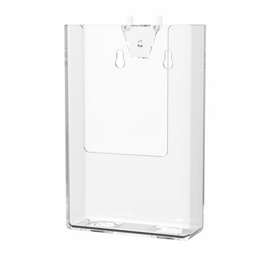 Pegboard 4" Trifold Brochure Holder Literature Display