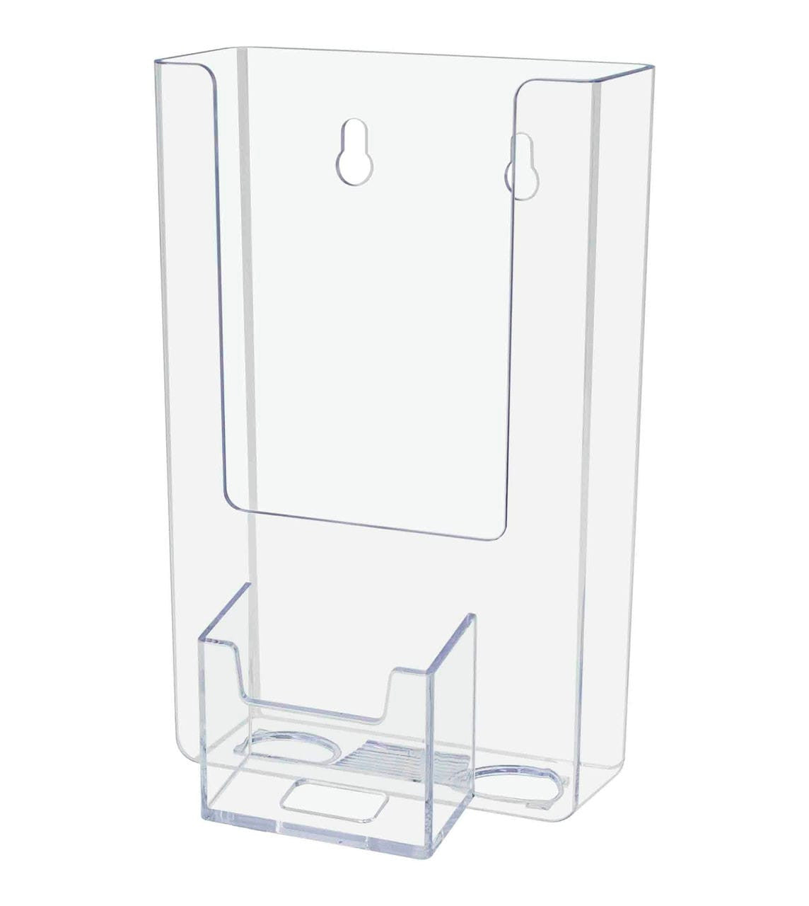 Brochure Holder with Vertical Card Slot
