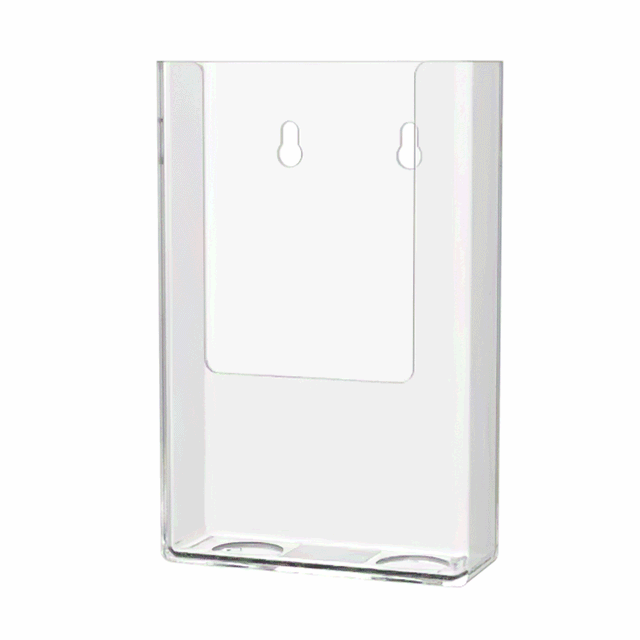 4"W Trifold Brochure Rack Card Holder Wall or Countertop Display