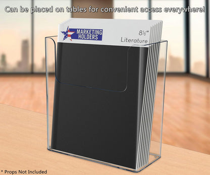 Wall 8.5"W Extra Deep Advertisement Flyer Catalog Magazine Display