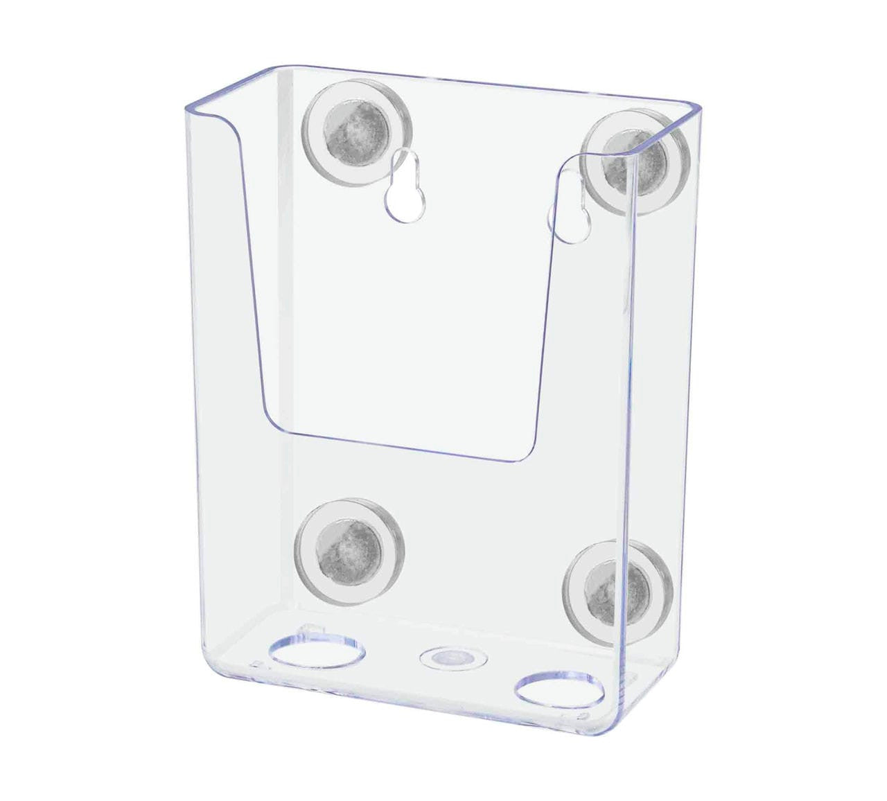 Three and a half inches wide Magnetic Tri Fold Holder Indoor or Outdoor Metal Mount