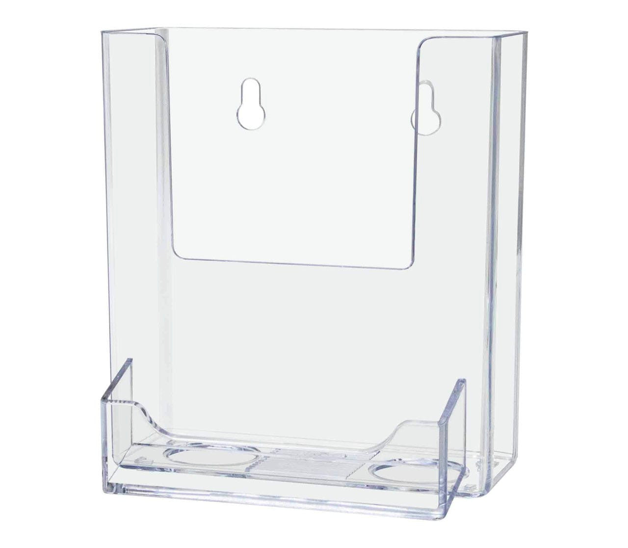 4"W Trifold Brochure Holder with Business Card Pocket