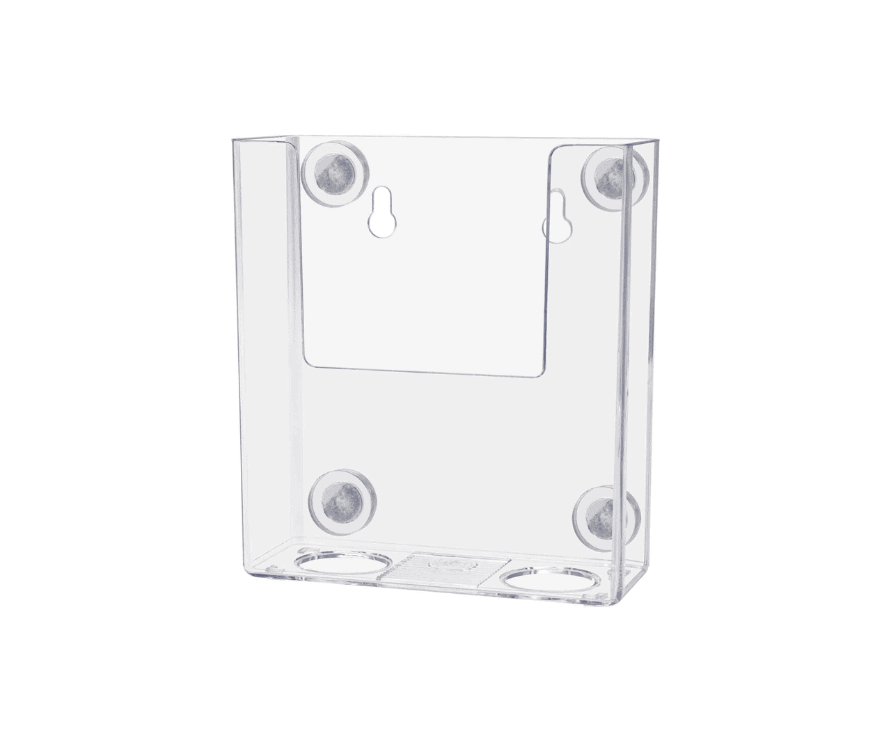 Magnetic 4"W Trifold Holder Metal Mount Brochure Display