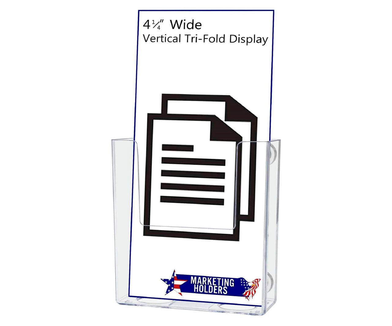 Four Inch Wide Brochure Holder