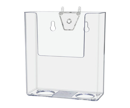 Pegboard 4"W Trifold Brochure Holder Advertisement Rack