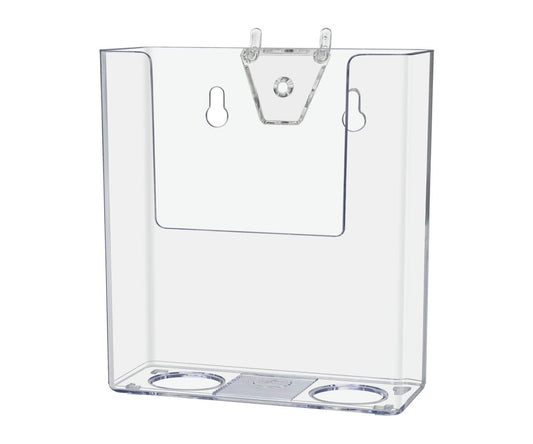 Pegboard 4"W Trifold Brochure Holder Advertisement Rack