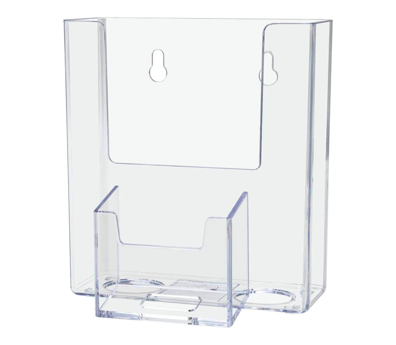 Brochure Holder with Vertical Card Pocket