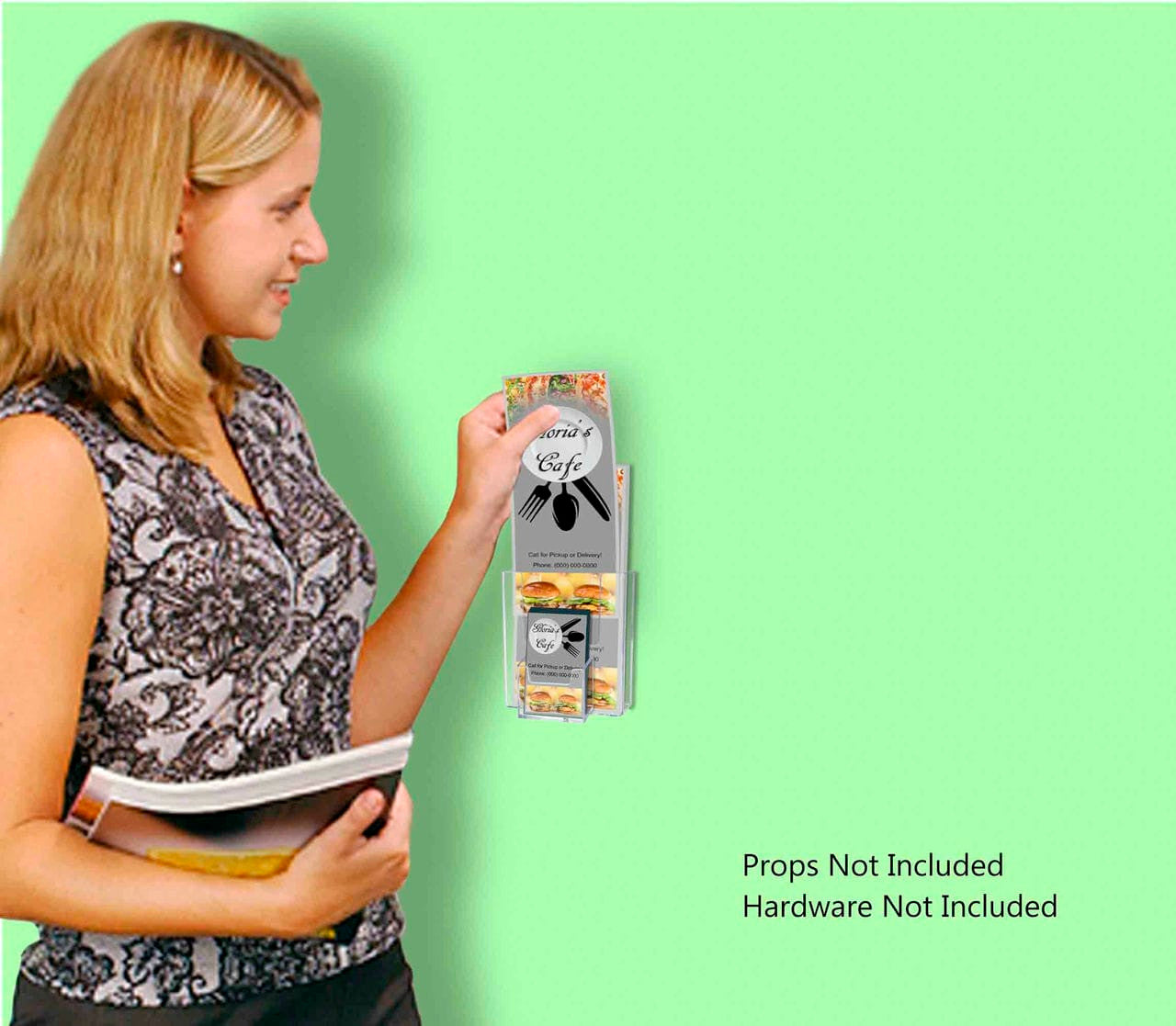 Wall Mount Brochure and Card Holder