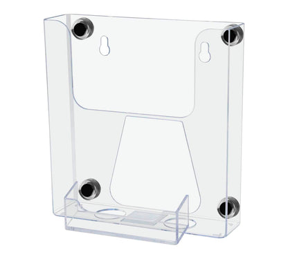 6"W Magnetic Flyer Postcard Holder with Business Card Pocket