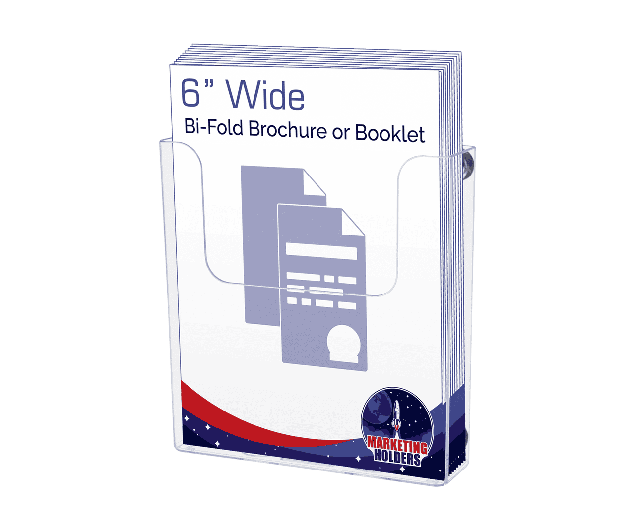 Six Inch Wide Brochure Holder