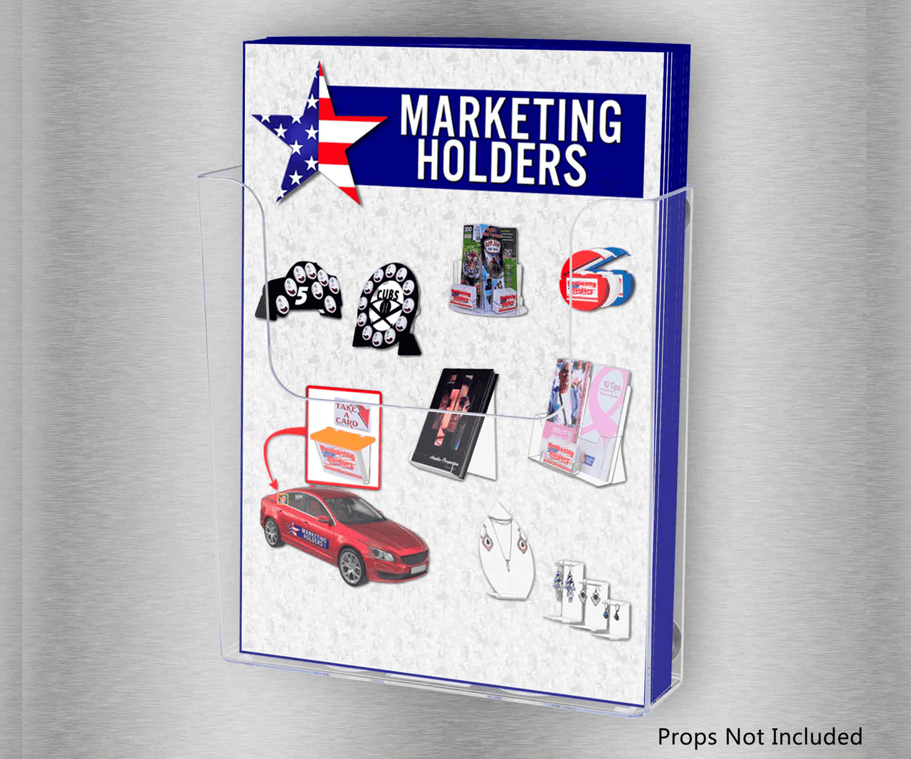 Magnetic Bifold Brochure Holder