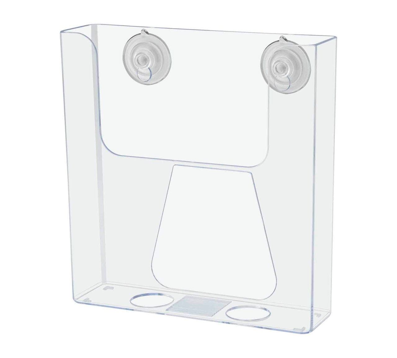 Suction Cup 6"W Bifold Brochure Holder Window Mount Display