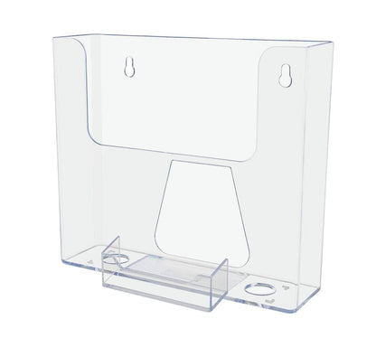 7.5"W Booklet Holder Literature Display with Business Card Pocket