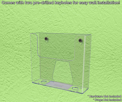 Comes with two pre drilled keyholes for easy wall installation