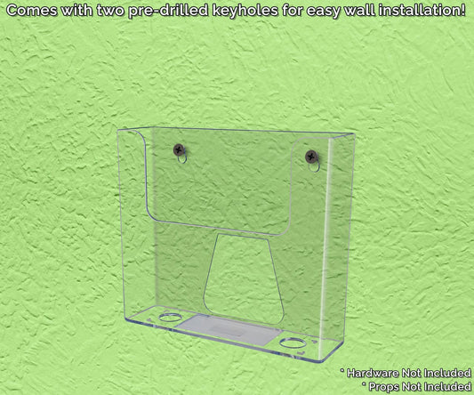 Comes with two pre drilled keyholes for easy wall installation