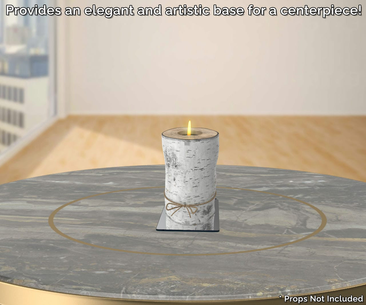 Provides an elegant and artistic base for a centerpiece