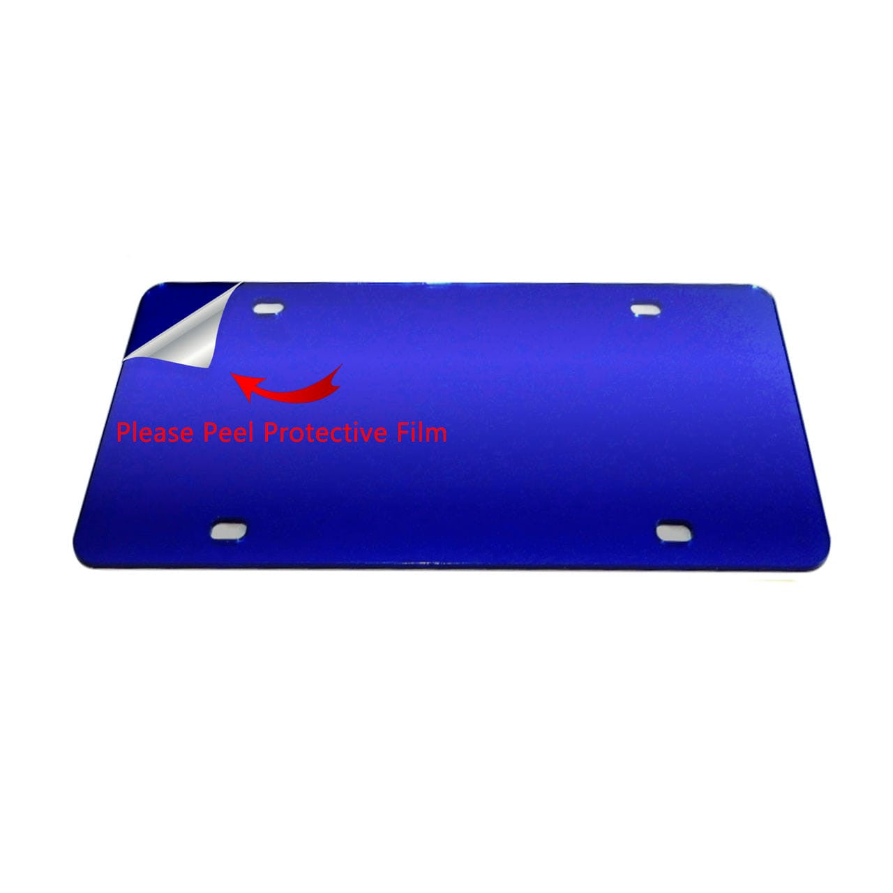 Blank Mirror License Plate Laser Cut Acrylic with 4 Holes