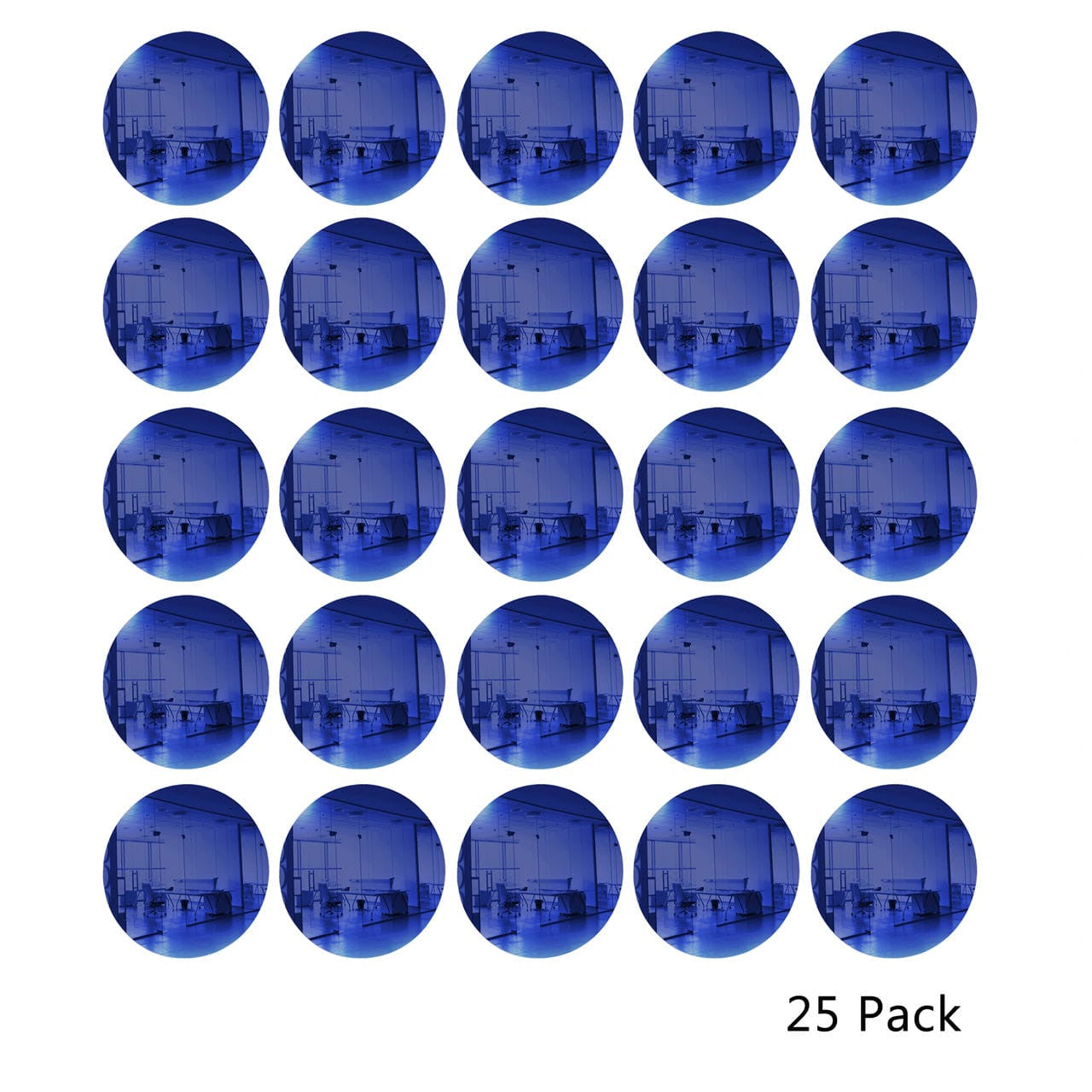 25 Pack Round Shaped Mirror Acrylic Pieces for Arts and Crafts