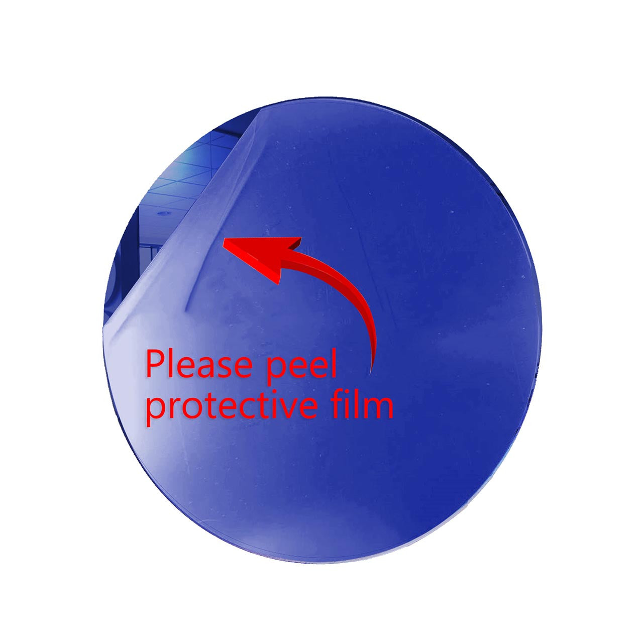 Dark Blue Round Shaped Mirror Acrylic Pieces for Arts and Crafts