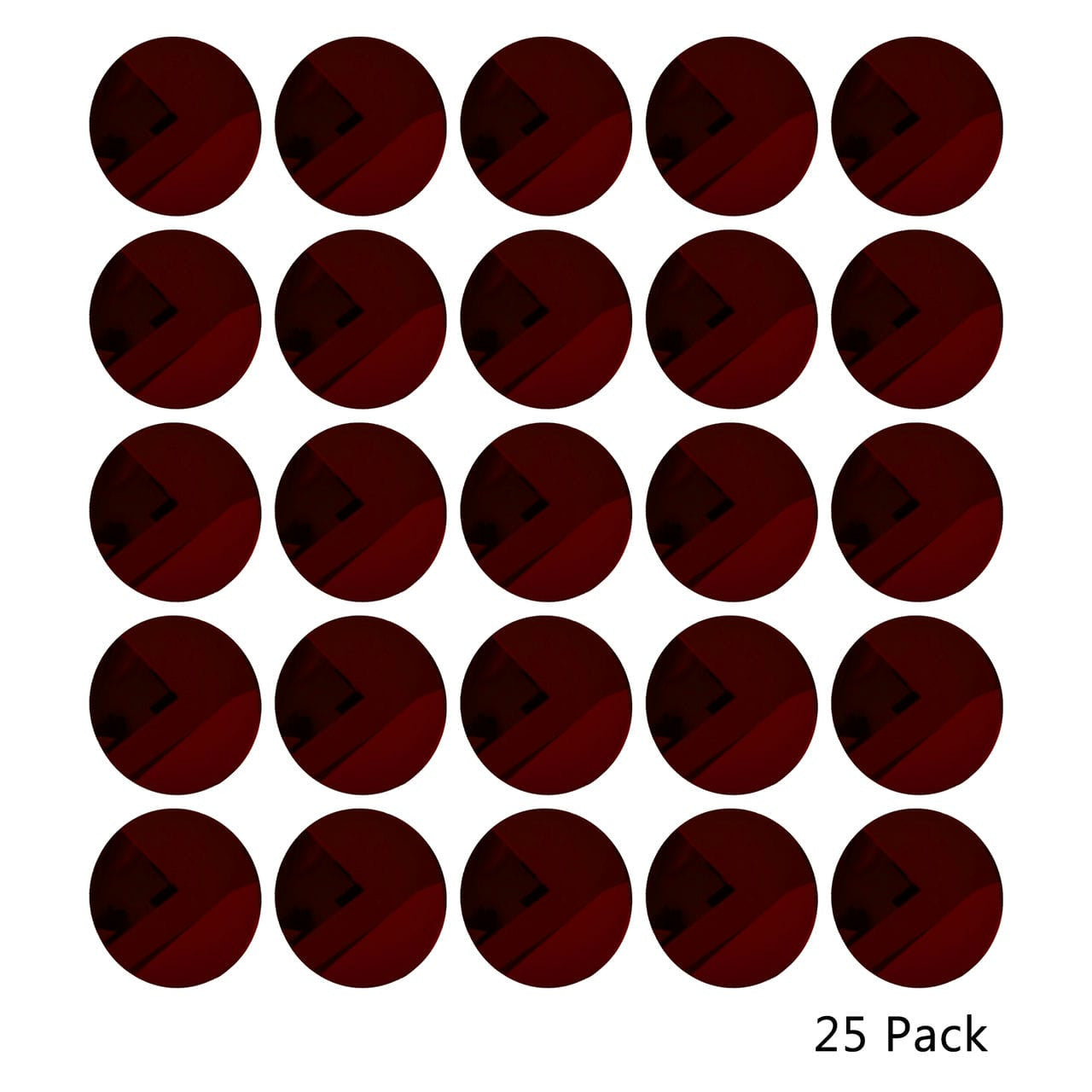 25 Pack Round Shaped Mirror Acrylic Pieces for Arts and Crafts