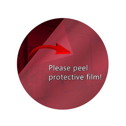 Dark Red Round Shaped Mirror Acrylic Pieces for Arts and Crafts