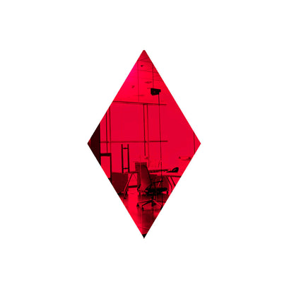 50 Pack Diamond Shaped Mirror Acrylic Pieces for Arts and Crafts