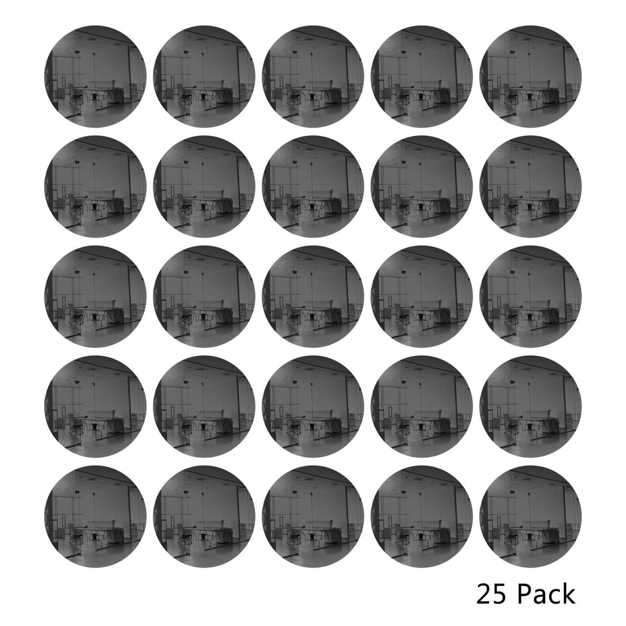25 Pack Round Shaped Mirror Acrylic Pieces for Arts and Crafts