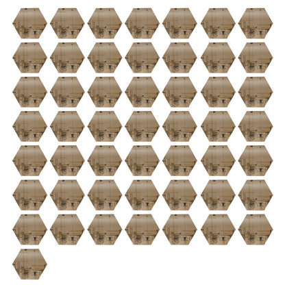 50 Pack Hexagon Shaped Mirror Acrylic Pieces for Arts and Crafts